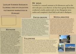 [Research Poster] Illiberal uses of collective victimhood narratives in Hungary