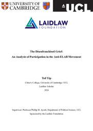 The Disenfranchised Grief: An Analysis of Participation in the Anti-ELAB Movement