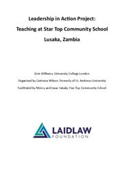 Teaching in Zambia, an Overview of my LiA