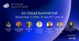 AV Cloud Summit - Nov 11, 2025 - How AI, Data, and Infrastructure Are Powering the Next Generation of Enterprise AV