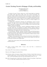 Creative Teaching - proposal for a conference