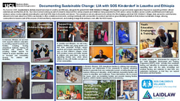 Documenting Sustainable Change: LIA with SOS Kinderdorf in Lesotho and Ethiopia