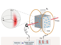 Squeezing spin state via geomagnetic field