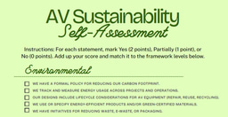 From Awareness to Action: The AV Sustainability Maturity Framework