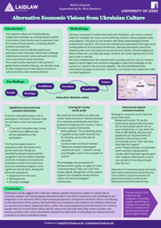 Research Poster: Alternative Economic Visions from Ukrainian Culture
