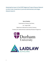 Analysing the impact of the GCRF Neglected Tropical Disease Network on early career researchers to promote leishmaniasis and chagas disease research. 
