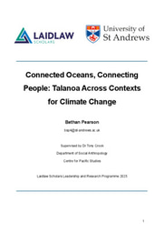 Connected Oceans, Connecting People: Talanoa Across Contexts for Climate Change