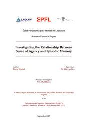 Investigating the Relationship Between Episodic Memory and Sense of Agency