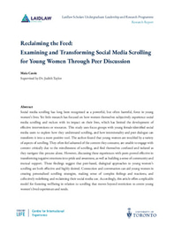 Reclaiming the Feed: Examining and Transforming Social Media Scrolling for Young Women Through Peer Discussion