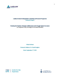 Olivia Hofman Laidlaw Research Report