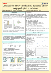 Analysis of hydro-mechanical response under deep geological conditions