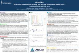 Research Poster: Opto-Dye Hyperspectral Identification of sperm cells in sexual assault victim samples