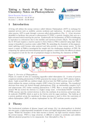 Reporting on Nature's Chemistry Notes