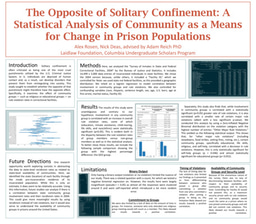 The Opposite of Solitary Confinement: A Statistical Analysis of Community as a Means for Change in Prison Populations