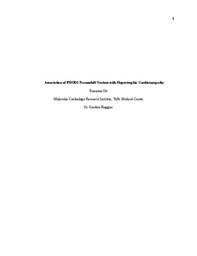 Laidlaw 2025 Research Paper: Association of FHOD3 Frameshift Variant with Hypertrophic Cardiomyopathy