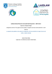 Extended Research Paper ~ Integration and Aid: The support of non-profits on migrants and low-income families in Latin America 