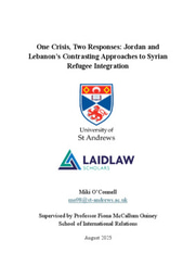One Crisis, Two Responses: Jordan and Lebanon’s Contrasting Approaches to Syrian Refugee Integration