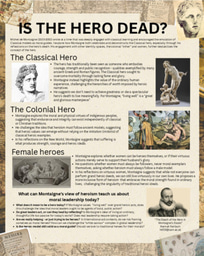 Poster: The Death of the Hero in Montaigne's Essais