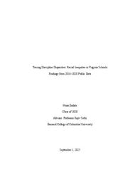 Tracing Discipline Disparities: Racial Inequities in Virginia Schools 