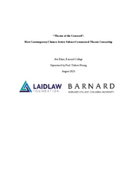 “Theatre of the Censored”: How Contemporary Chinese Artists Subvert Commercial Theatre Censorship