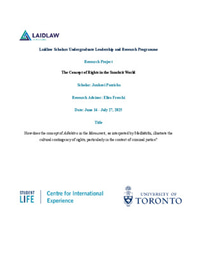 Laidlaw Summer Research Report 2025