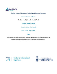 Summer Research Reflection