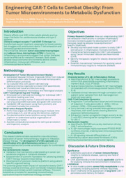 Research Poster: Engineering CAR-T Cells to Combat Obesity: From Tumor Microenvironments to Metabolic Dysfunction