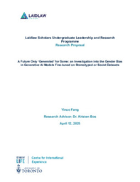 Research Proposal - A Future Only 'Generated' for Some: an Investigation into the Gender Bias in Generative AI Models Fine-tuned on Stereotyped or Sexist Datasets