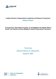Research Paper: A Future Only “Generated” for Some: an Investigation into Gender Bias in GenAI Text Outputs and Bias Mitigation Using Prompt-based Framework