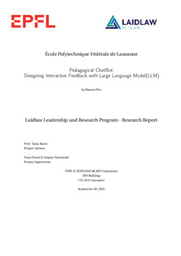 Pedagogical Chatbot: Designing Interactive feedback with Large Language Model (LLM)