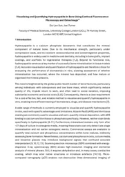 Visualising and Quantifying Hydroxyapatite in Bone Using Confocal Fluorescence Microscopy and OsteoImage™