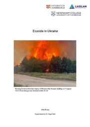 Research paper : Ecocide in Ukraine