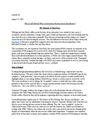 Who is Left Behind When Corporations Become Social Benefactors?