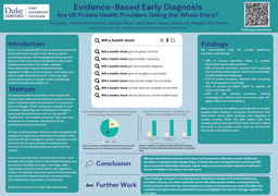 Evidence-based Early Diagnosis in the UK Poster  