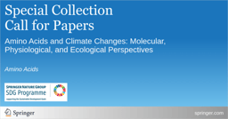 Collection open for submission : Amino Acids and Climate Changes: Molecular, Physiological, and Ecological Perspectives