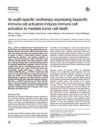 An αvβ6-specific virotherapy expressing bispecific immune cell activators induces immune cell activation to mediate tumor cell death
