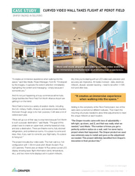 Curved Video Wall Project Takes Flight at Perot Field