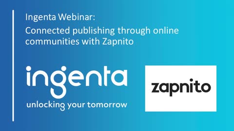 Webinar: Connected Publishing with Zapnito