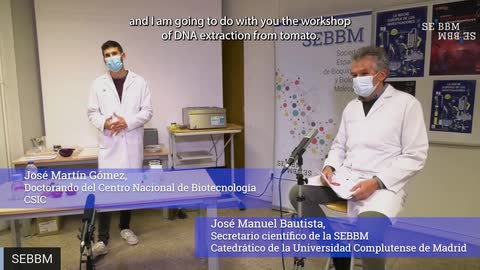 DNA extraction workshop - SEBBM European Researchers Night 2020