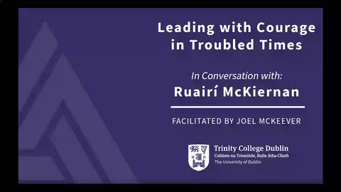 Leading with Courage in Troubled Times
