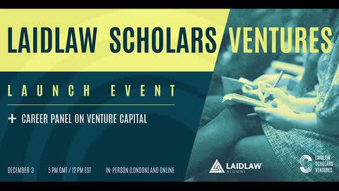 Laidlaw Scholars Ventures Launch Event