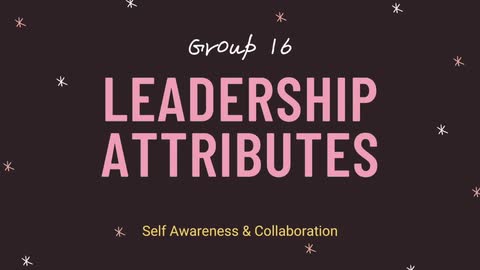 Laidlaw Leadership Attributes - group 16