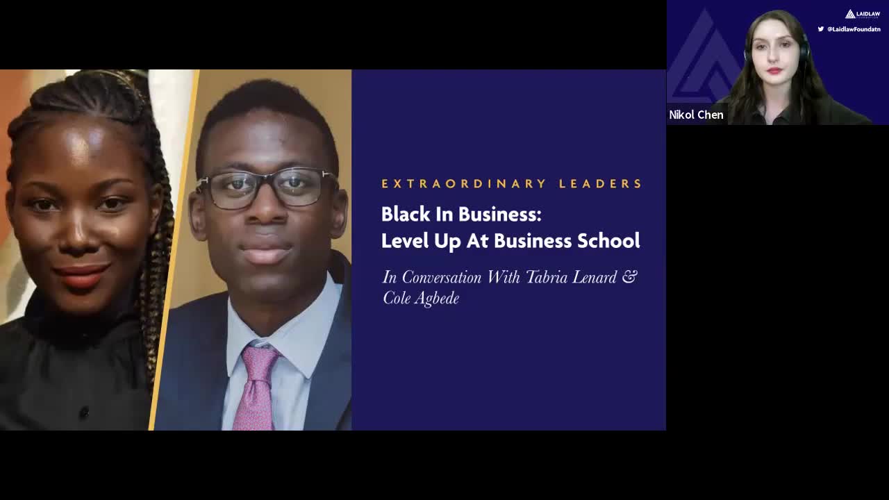 📺 RECORDING | Black in Business: Level Up at Business School