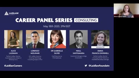 #LaidlawCareers Panel: Consulting