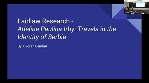 Adeline Paulina Irby: Travels in the Identity of Serbia - Dvorah Landau