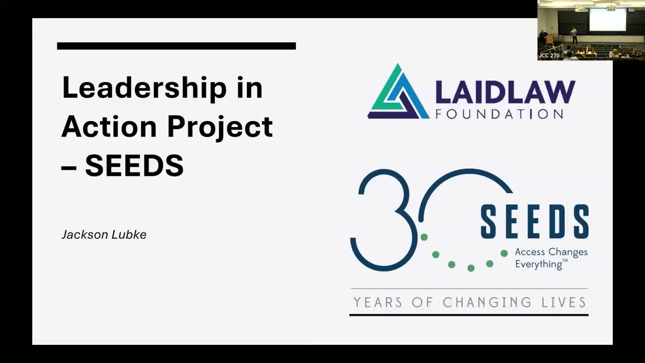 LiA with SEEDS - "Access Changes Everything" - Jackson Lubke