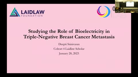 Studying the Tole of Bioelectricity in Triple-Negative Brest Cancer Metastasis - Deepti Srinivasan