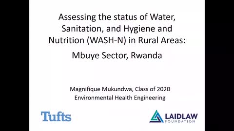 Assessing the Status of Water, Sanitation, Hygiene and Nutrition (WASH-N) in Rural Areas: Mbuye Sector, Rwanda - Magnifique Mukundwa