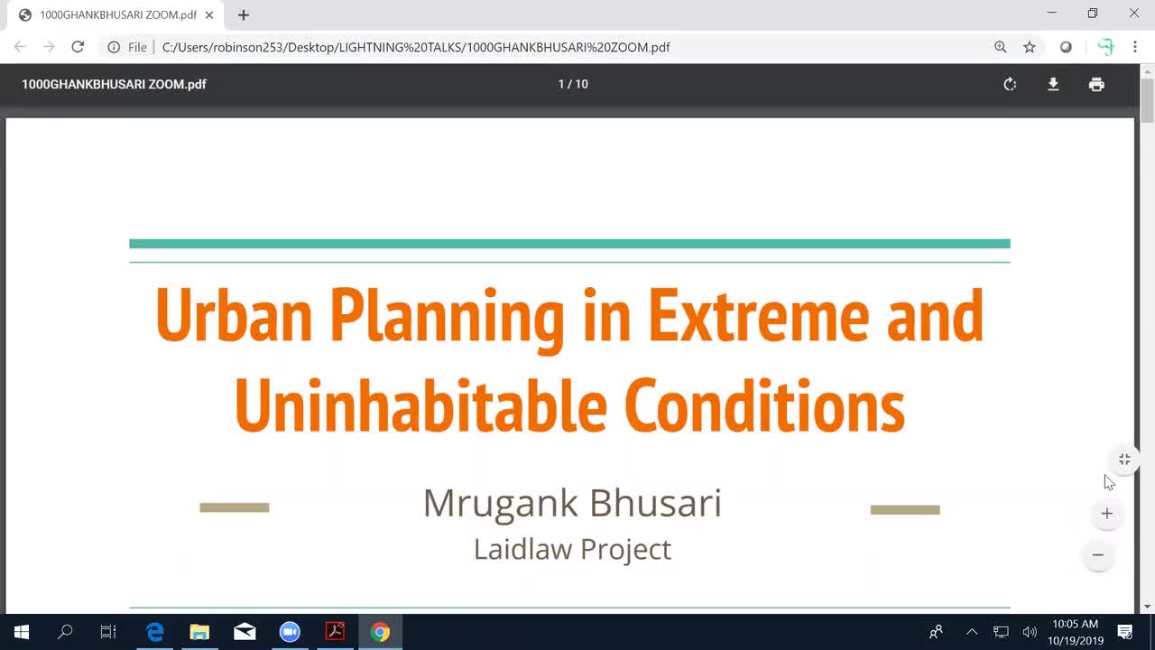 Urban Planning in Extreme and Uninhabitable Conditions - Mrugank Bhusari
