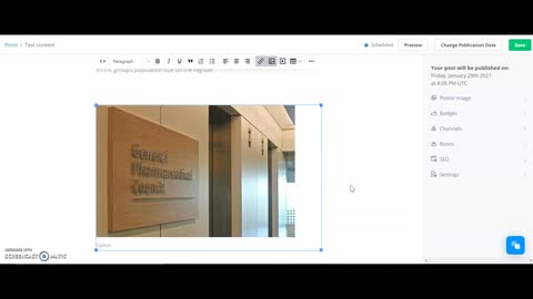 C+D Community training video - how to add an image to a post 
